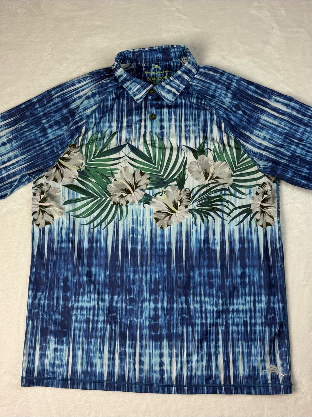 Tommy Bahama Blue Tropical Polo Shirt